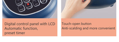 12V 24V 110V 220V 2L four voltage car home rice cooker van car rice cooker for travel global voltage use