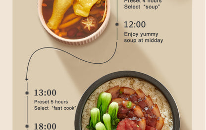 12V 24V 110V 220V 2L four voltage car home rice cooker van car rice cooker for travel global voltage use