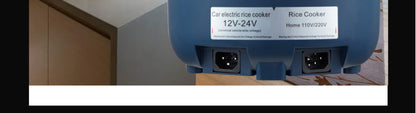 12V 24V 110V 220V 2L four voltage car home rice cooker van car rice cooker for travel global voltage use