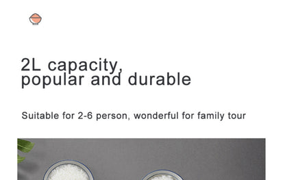 12V 24V 110V 220V 2L four voltage car home rice cooker van car rice cooker for travel global voltage use