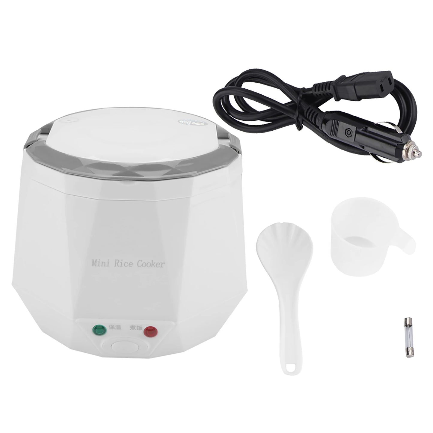 24V Electric Rice Cooker 1.6 L Portable Multifunctional Cookint Pot  Food Steamer for Truck Electric Rice Cooker 140W