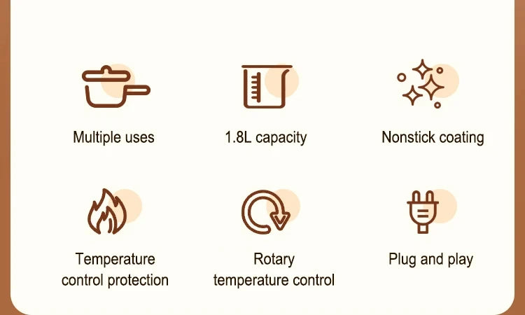 Multi Cookers Electric Pot Household Non-stick Pan Hot Pot Rice Cooker Cooking Appliances Electric Rice Cooker